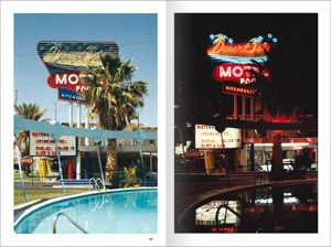 Double page du livre de Toon Michiels "Neon signs by day & night" aux Editions Marval